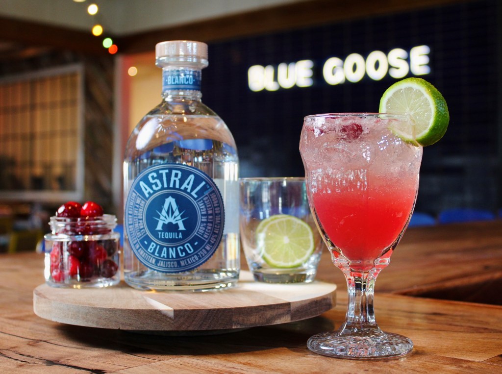 Blue Goose Cantina's Margarita Day Fiesta Drinks and Queso on February